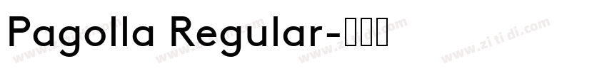 Pagolla Regular字体转换